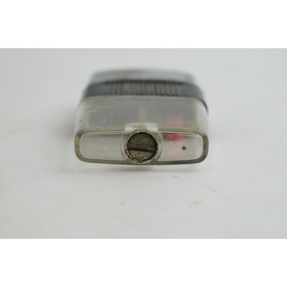 Japan Vintage Dice Pocket Gambler Lighter Silver Black Clear Novelty Fair - Picture 4 of 5